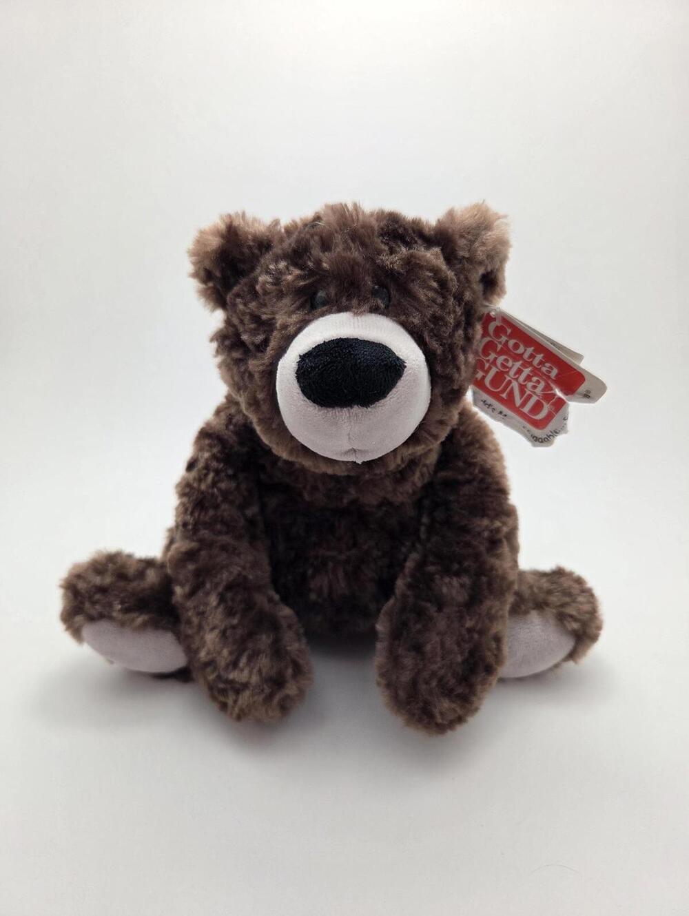 Gund Gulliver the Brown Bear Plush, Vintage Collectible, New with Tag (10 inch)